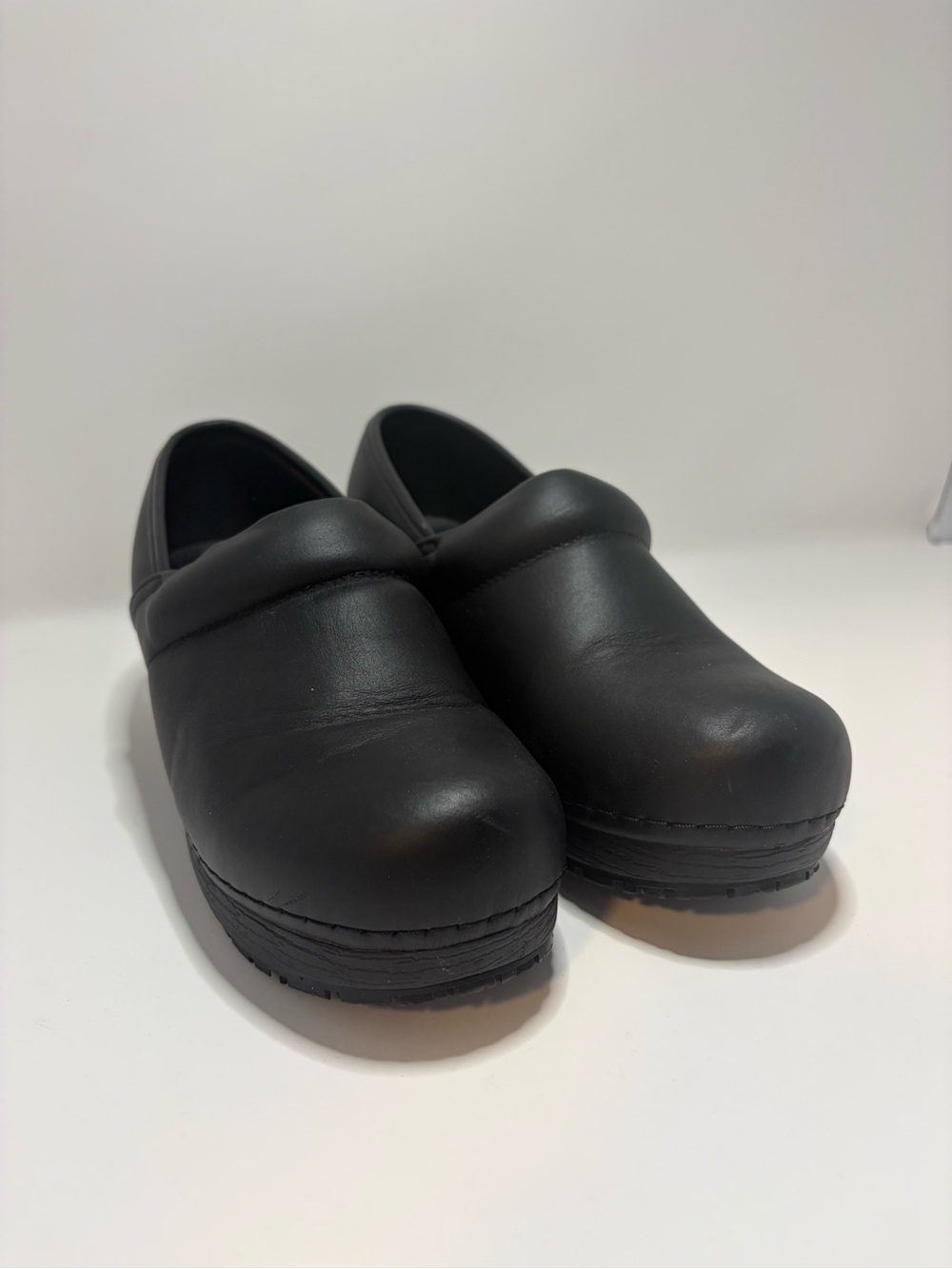 Skechers Black Work Slip-On Shoes